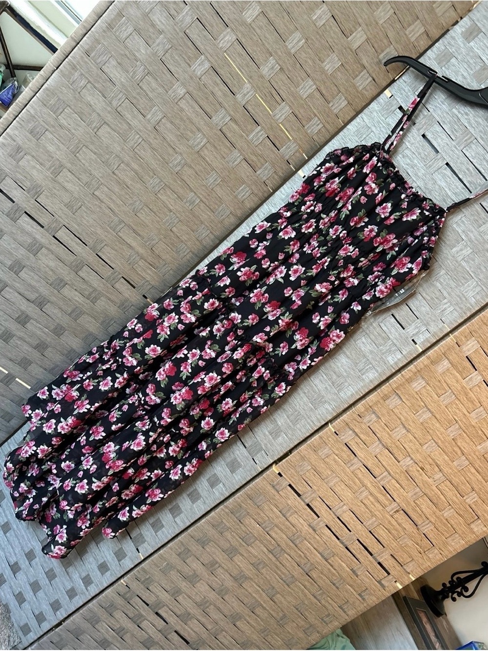 No Boundaries Maxi Dress Trio — Mint, Black Floral, Coral - Picture 4 of 5